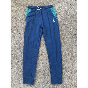 Nike Air Jordan Sweatpants French Terry Joggers Big Boys Size Size Large Blue